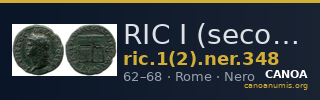 RIC I (second edition) Nero 348 — CANOA