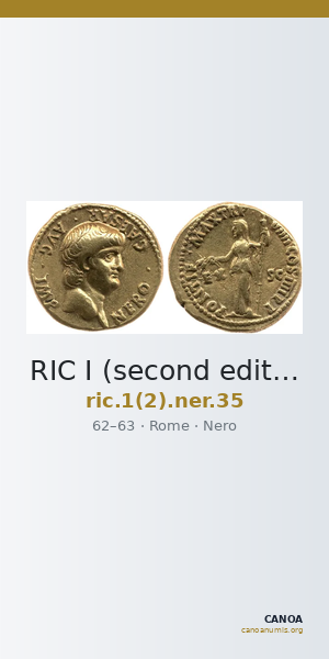 RIC I (second edition) Nero 35 — CANOA