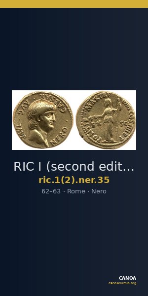 RIC I (second edition) Nero 35 — CANOA
