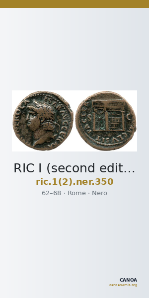 RIC I (second edition) Nero 350 — CANOA