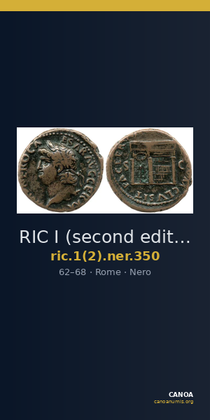 RIC I (second edition) Nero 350 — CANOA