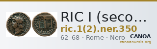 RIC I (second edition) Nero 350 — CANOA