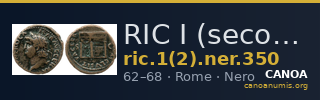 RIC I (second edition) Nero 350 — CANOA
