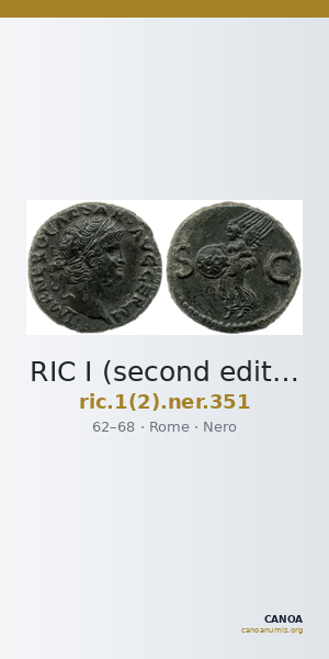 RIC I (second edition) Nero 351 — CANOA