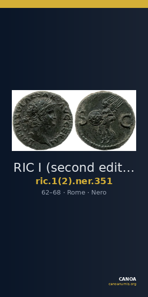 RIC I (second edition) Nero 351 — CANOA