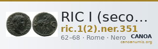 RIC I (second edition) Nero 351 — CANOA