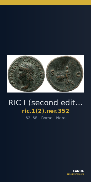 RIC I (second edition) Nero 352 — CANOA