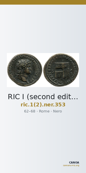 RIC I (second edition) Nero 353 — CANOA