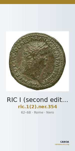 RIC I (second edition) Nero 354 — CANOA