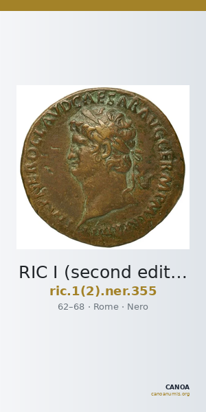 RIC I (second edition) Nero 355 — CANOA
