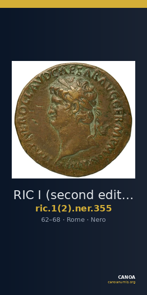 RIC I (second edition) Nero 355 — CANOA