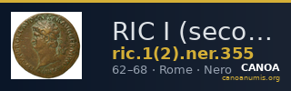 RIC I (second edition) Nero 355 — CANOA