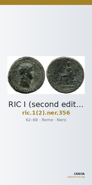 RIC I (second edition) Nero 356 — CANOA