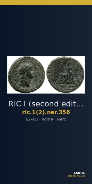 RIC I (second edition) Nero 356 — CANOA
