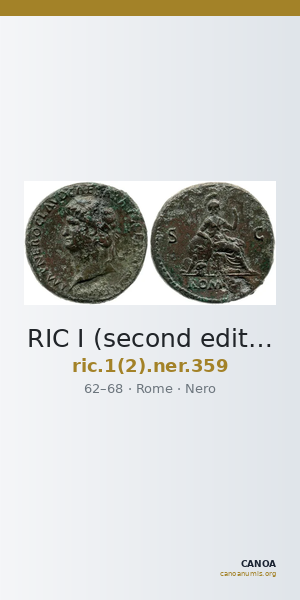 RIC I (second edition) Nero 359 — CANOA