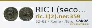 RIC I (second edition) Nero 359 — CANOA
