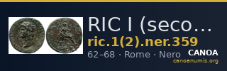 RIC I (second edition) Nero 359 — CANOA