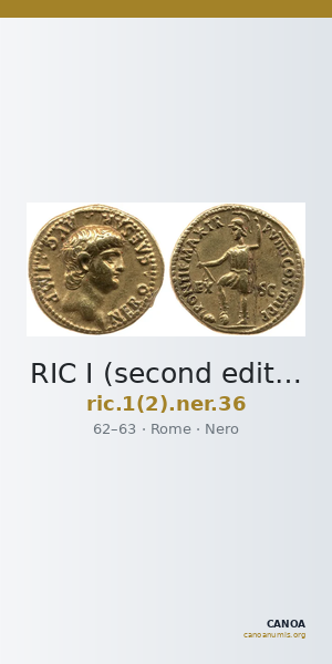 RIC I (second edition) Nero 36 — CANOA