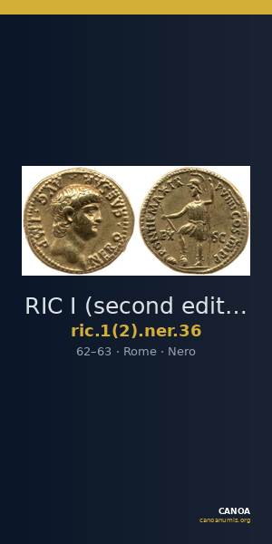 RIC I (second edition) Nero 36 — CANOA