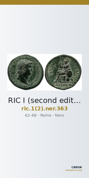 RIC I (second edition) Nero 363 — CANOA