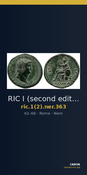 RIC I (second edition) Nero 363 — CANOA