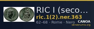RIC I (second edition) Nero 363 — CANOA