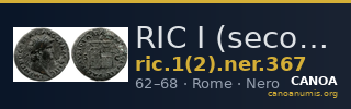 RIC I (second edition) Nero 367 — CANOA