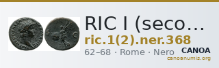 RIC I (second edition) Nero 368 — CANOA