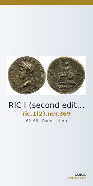 RIC I (second edition) Nero 369 — CANOA