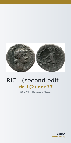 RIC I (second edition) Nero 37 — CANOA
