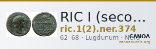 RIC I (second edition) Nero 374 — CANOA