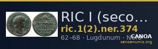RIC I (second edition) Nero 374 — CANOA