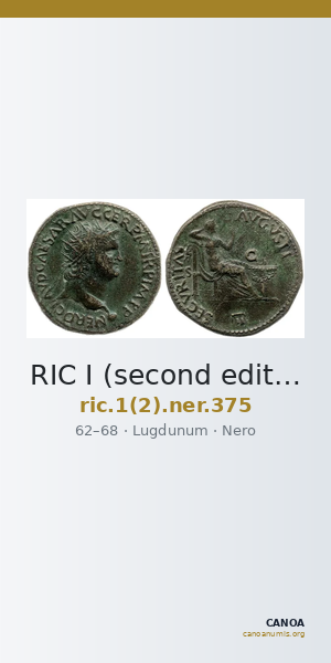 RIC I (second edition) Nero 375 — CANOA