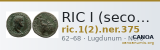 RIC I (second edition) Nero 375 — CANOA
