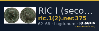 RIC I (second edition) Nero 375 — CANOA