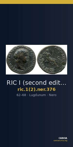 RIC I (second edition) Nero 376 — CANOA