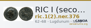 RIC I (second edition) Nero 376 — CANOA