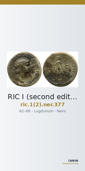 RIC I (second edition) Nero 377 — CANOA