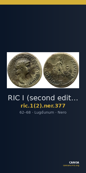RIC I (second edition) Nero 377 — CANOA