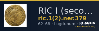 RIC I (second edition) Nero 379 — CANOA