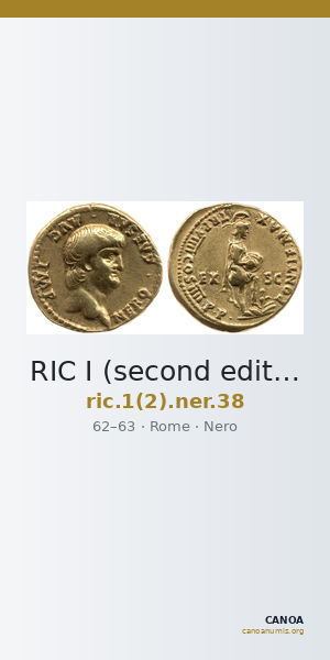 RIC I (second edition) Nero 38 — CANOA