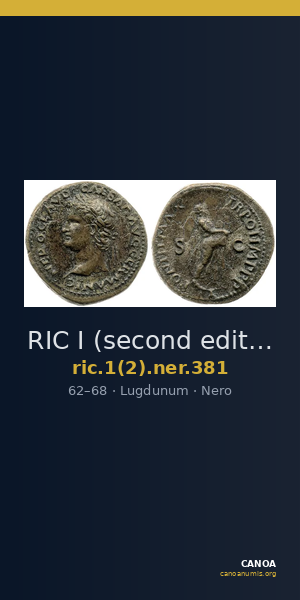 RIC I (second edition) Nero 381 — CANOA
