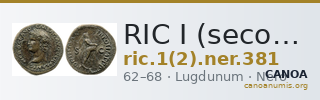 RIC I (second edition) Nero 381 — CANOA