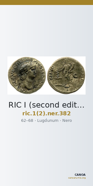 RIC I (second edition) Nero 382 — CANOA