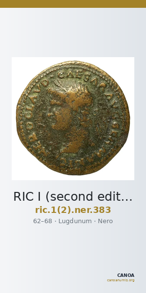 RIC I (second edition) Nero 383 — CANOA