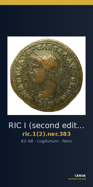 RIC I (second edition) Nero 383 — CANOA