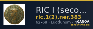 RIC I (second edition) Nero 383 — CANOA