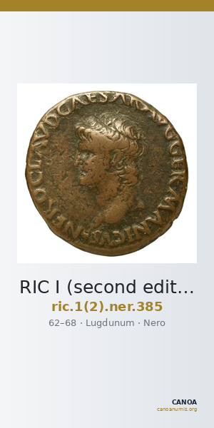 RIC I (second edition) Nero 385 — CANOA