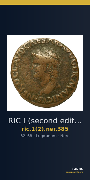 RIC I (second edition) Nero 385 — CANOA