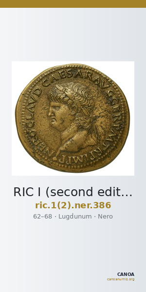 RIC I (second edition) Nero 386 — CANOA